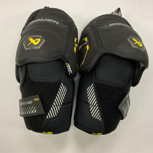 Used Bauer SUPREME M5 PRO Senior Elbow Pads Black And Yellow LG 11855-S000207249