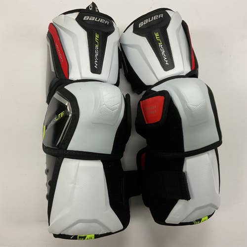 Used Bauer VAPOR HYPERLITE Senior Elbow Pads White/Black/Red LG 11855-S000207244