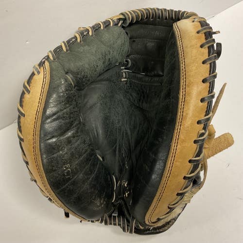 Used Mizuno POWER CLOSE Baseball Catchers LH Throw Black And Tan 31" 11855-S000207240