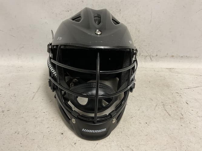 Used Warrior BURN JR Lacrosse Helmet Black One Size 11855-S000207371