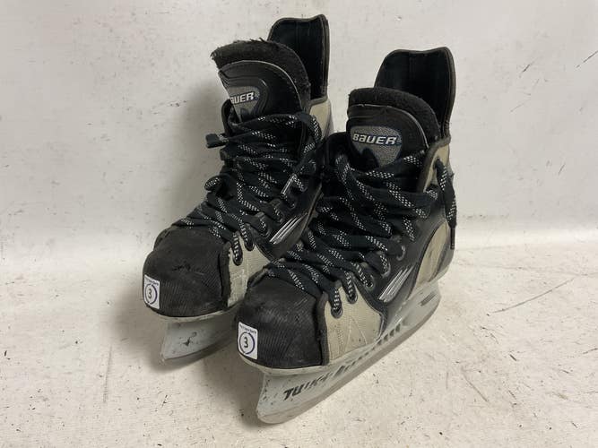 Used Bauer VAPOR 8 Junior Hockey Skate Black And Grey Junior 03 11855-S000207342