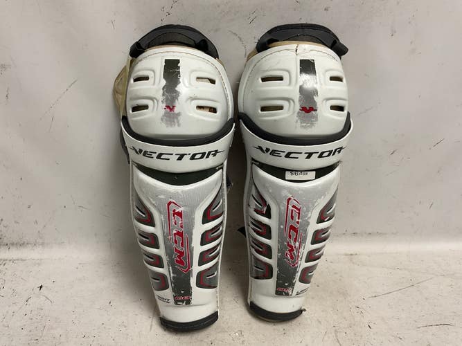 Used CCM VECTOR 08 Senior Shin Guards White 15" 11855-S000207335