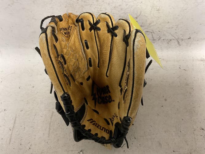 Used Mizuno Power Close GPP 1002 Baseball Glove RH Throw Black And Tan 10" 11855-S000207319