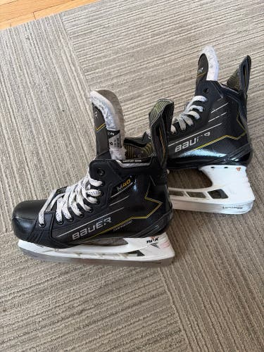 Black/Yellow 2024 Bauer Supreme M40 Hockey Skates 6 (Used)