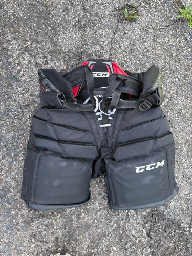 Black Intermediate Large CCM Axis 1.9 Hockey Goalie Pants (Used)