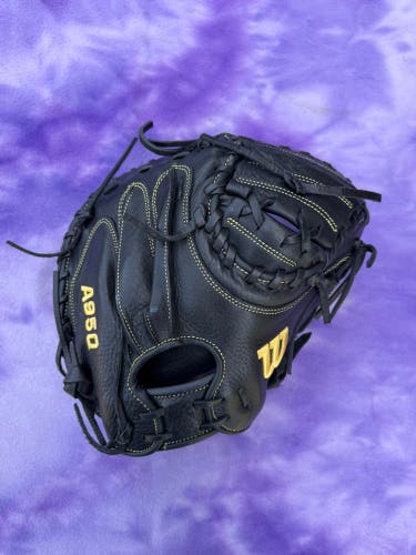 Black Wilson A950 RH Catcher's Baseball Glove 34" (New)