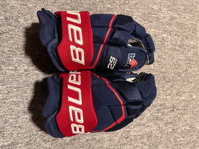 team usa bauer 2s pro gloves 15"