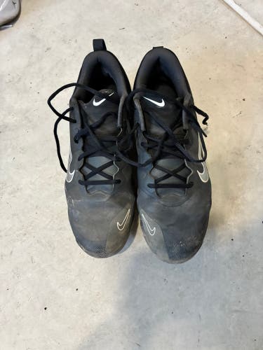 Black Men's Size M 11.5 (W 12.5) Nike Force zoom trout 9 pro Low Top (Used)