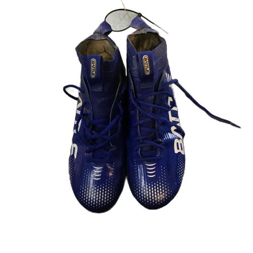 Used Battle Sports ASTROFLY Adult Football Cleats Royal Blue Senior Size 12 11730-S000072829