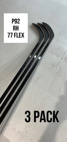 Senior(3x)Right P92 77 Flex ProBlackStock™ Unbranded Blackouts Pro Stock Nexus Hockey Sticks