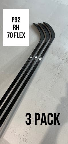 Senior(3x)Right P92 70 Flex ProBlackStock™ Unbranded Blackouts Pro Stock Nexus Hockey Sticks