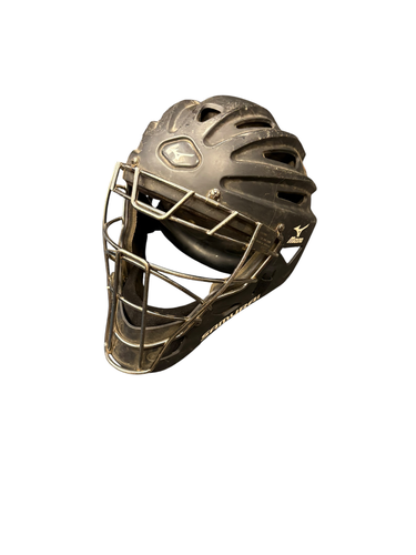 Used Mizuno SAMURAI Catchers Helmet w/Mask Black LG 11863-S000026752