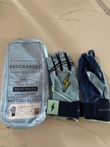 Bruce bolt adult Large Batting Gloves (New)