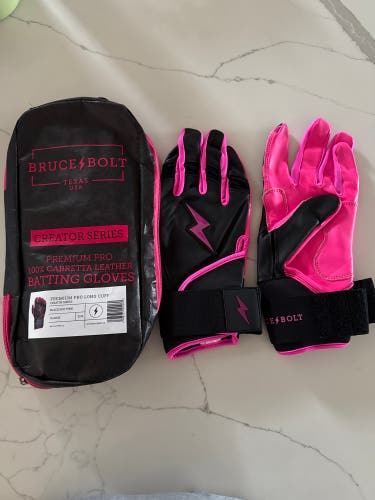Bruce Bolt Adult XL Batting Gloves (New)