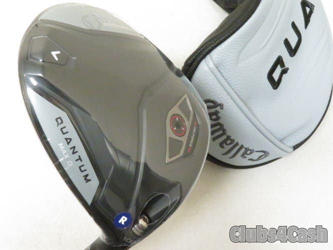 Callaway Quantum Max D Driver 10.5 Denali Frost Silver 50g 5.5 Regular +HC  NEW