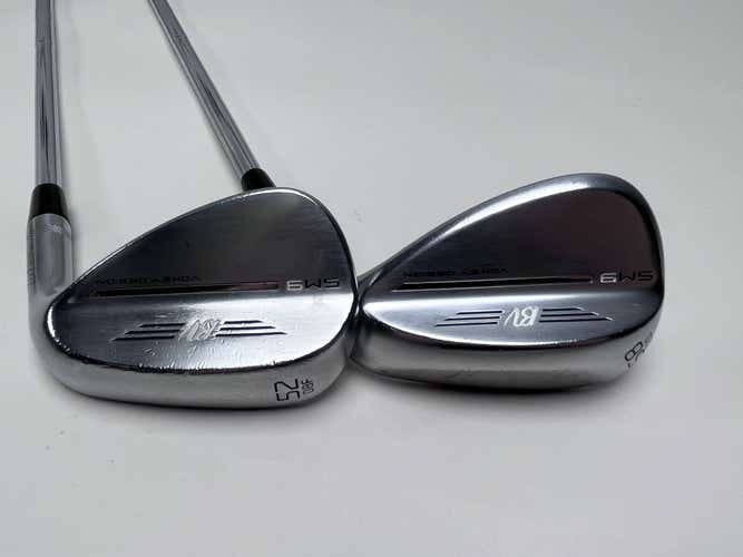 Titleist Vokey SM9 Tour Chrome Wedge Set 52* 8 58* 12 Wedge Steel Mens RH