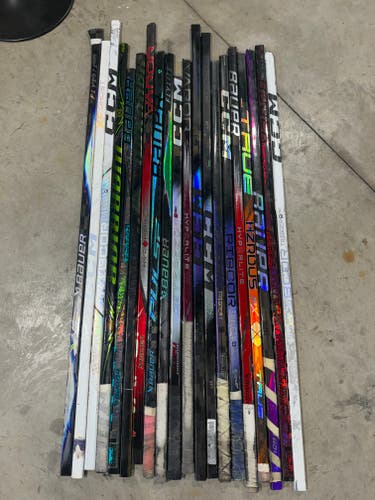 x20 Broken Hockey Sticks - All 48"+ - Group#7