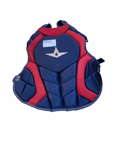 Used All-Star CPCC79PS-1 Catchers Chest Protector Red Youth 11706-S000383055