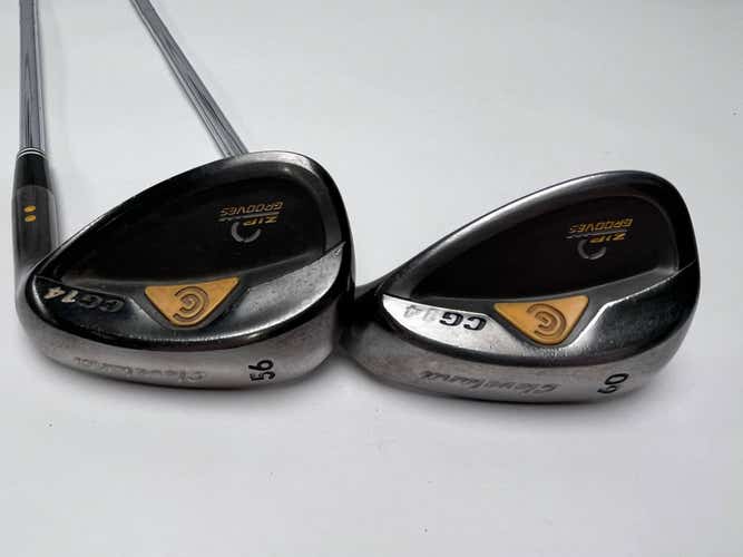 Cleveland CG14 Gunmetal Wedge Set 56* 14 60* 12 Traction Wedge Steel Mens RH