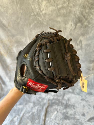 Black Rawlings Highlight Series RH Catcher's Baseball Glove 31.5" (Used)
