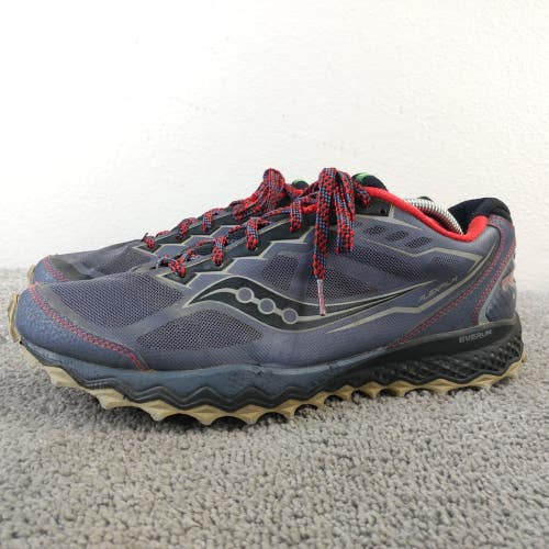 Saucony Peregrine 6 Trail Running Shoes Mens Size 11.5 Sneakers Gray Lace Up