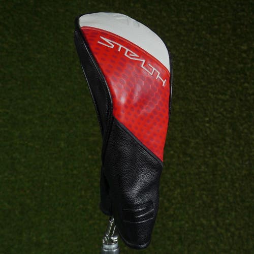 TAYLORMADE STEALTH 2 FAIRWAY WOOD HEADCOVER BLACK / RED / WHITE ~ LOOK!!