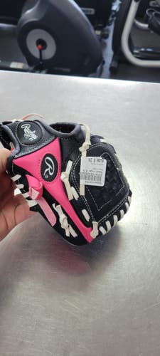 Used Rawlings 8.5 BB/SB Glove RH Throw Pink 8" 11497-S000159752