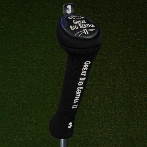 Callaway Great Big Bertha II 3 Fairway Wood Headcover 3W Sock Black / Blue