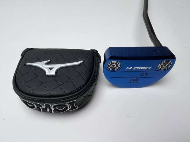 Mizuno OMOI M Craft Type III Blue Putter 34" Mens RH HC NEW