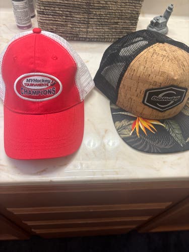 MyHockey Tournament Champions Hat And OneHockey Tournament Hat SET