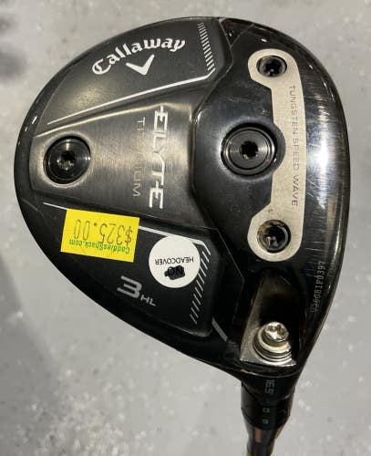 Callaway ELYTE 16.5 #3 Fairway Wood 43" ARETERA 65|4 Stiff Flex Graphite USED