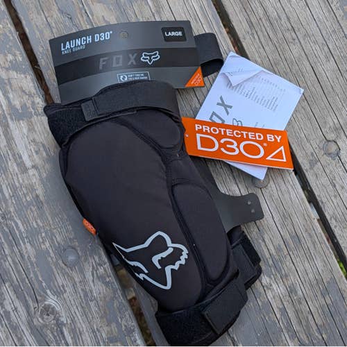 NWT Fox Racing Launch D3O Knee Guards Large MTB Downhill Armor Rare Gen