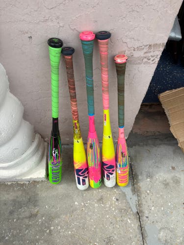 Baseball bat bundle / lot dubs and Tanks