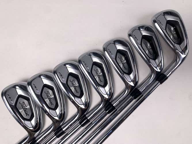 Titleist 718 AP3 Iron Set 4-PW True Temper AMT Red S300 Stiff Steel Mens RH