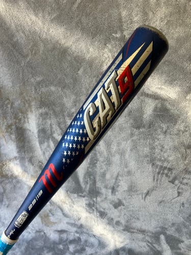 2021 Marucci CAT9 Pastime Alloy Bat USSSA Certified (-10) Alloy 19 oz 29" (Used)