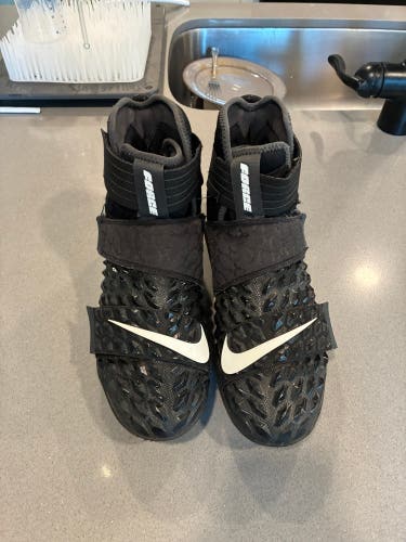 Men's Size M 9.5 (W 10.5) Nike Force Savage Pro 2 High Top Molded Cleats (Used)