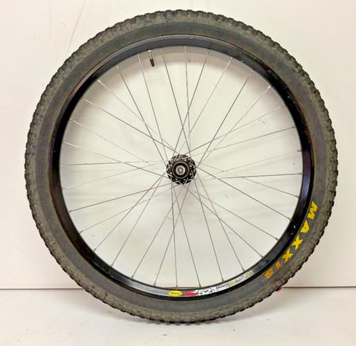 Mavic EN 521 Disc 32-Spoke Black Aluminum 26" QR Rear Wheel SRAM X-7 Hub Maxxis