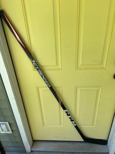 Senior CCM JetSpeed FT2 Left Hand Hockey Stick P28 75 Flex Pro Stock (Used)