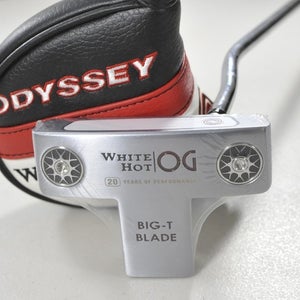 Odyssey White Hot OG Big T Blade 33" Putter RH Steel with Cover New # 215525