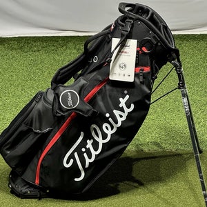 Titleist Players 5 Stand Carry Golf Bag TB23SX8 Color: Black/Black/Red NEW