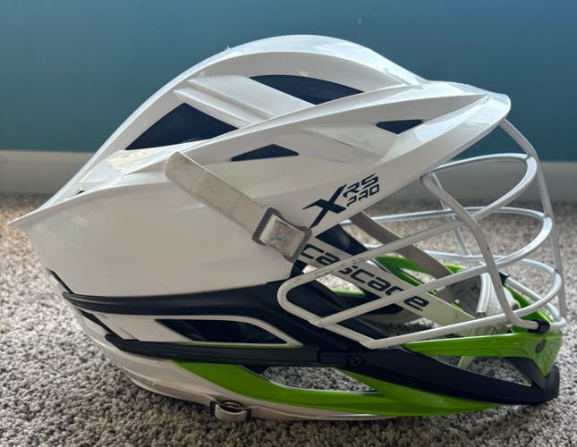 White/Lime Green Cascade XRS Pro Helmet