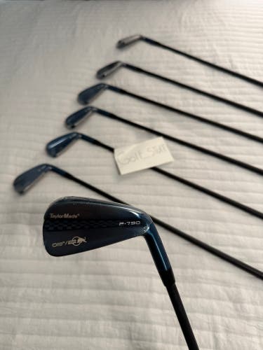 Men's 2025 TaylorMade P-790 Right Handed Iron Set Stiff Flex Steel Shaft (New)