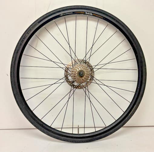 Alexrims DA16 8-Spd Aluminum Disc Brake 700C QR Rear Wheel Specialized Hub +Tire