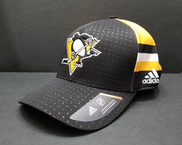 NEW Pittsburgh Penguins Adidas Authentic NHL Pro L/XL Stretch Hat Cap