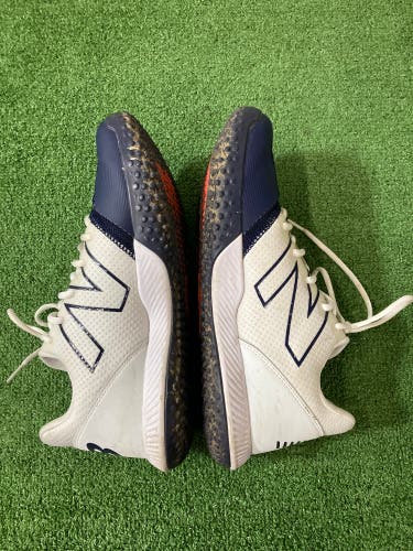 White Men's Size M 11.5 (W 12.5) New Balance Footwear Turf Cleats (Used)