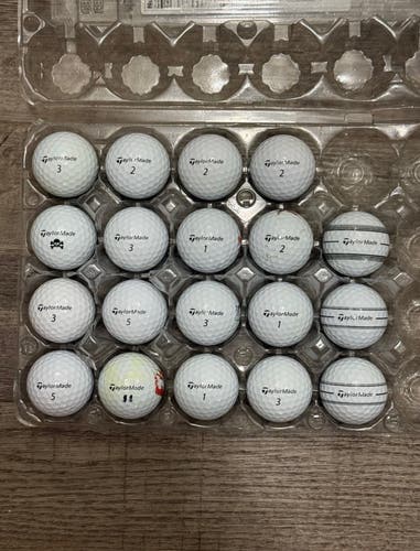 19 TaylorMade TP5 Golf Balls - 4A Near-Mint Condition