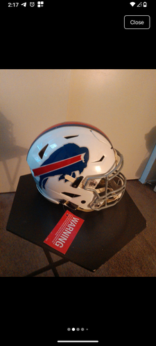 White Large Riddell Helmet (New)
