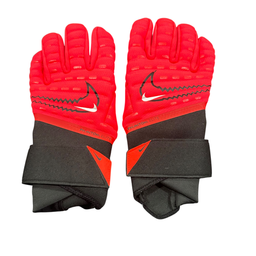 Used Nike GK PHANTOM ELITE Soccer Goalie Gloves Red 11 11375-S000380066