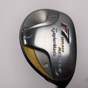 TaylorMade R7 Draw 4 Hybrid 22* T-Step 90 90g Regular Steel Mens RH Midsize Grip