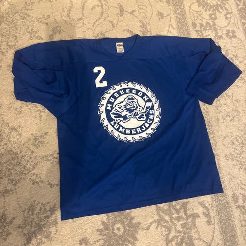 Muskegon Lumberjacks XL Men's Athletic Knit Jersey (New)